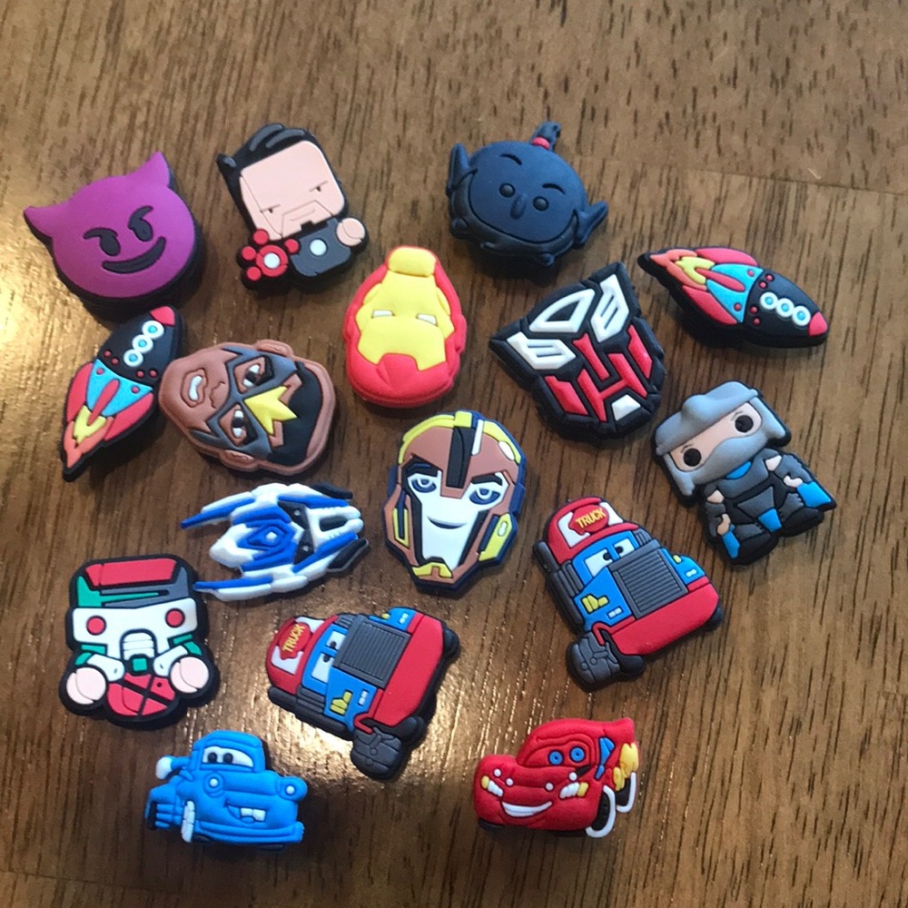 Croc charms-boy theme